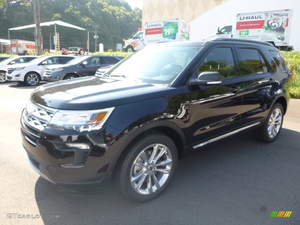 2019 Explorer XLT 4WD - Agate Black / Medium Black photo #5