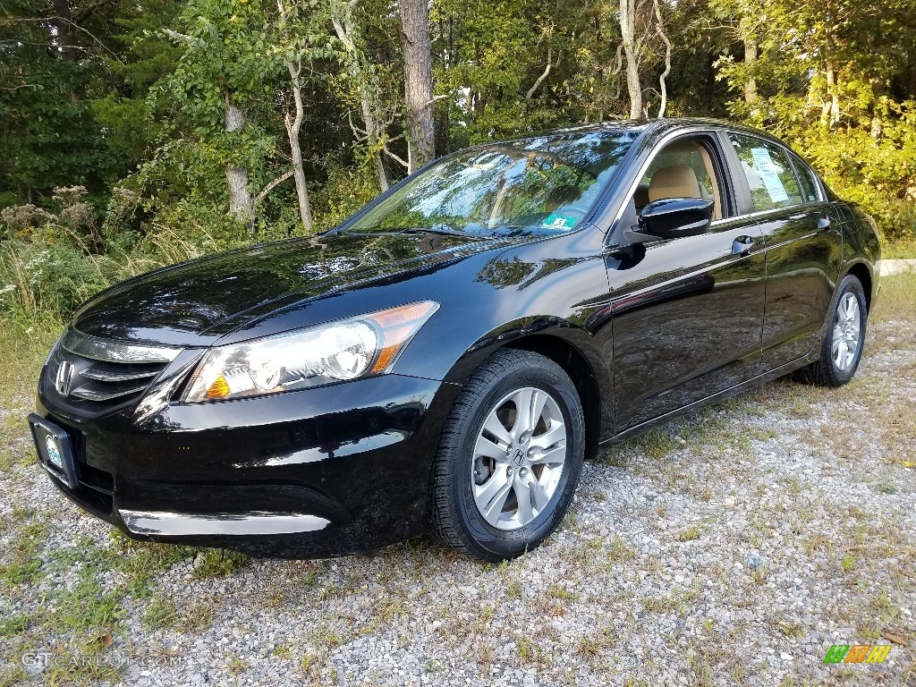 2011 Accord LX-P Sedan - Crystal Black Pearl / Black photo #1