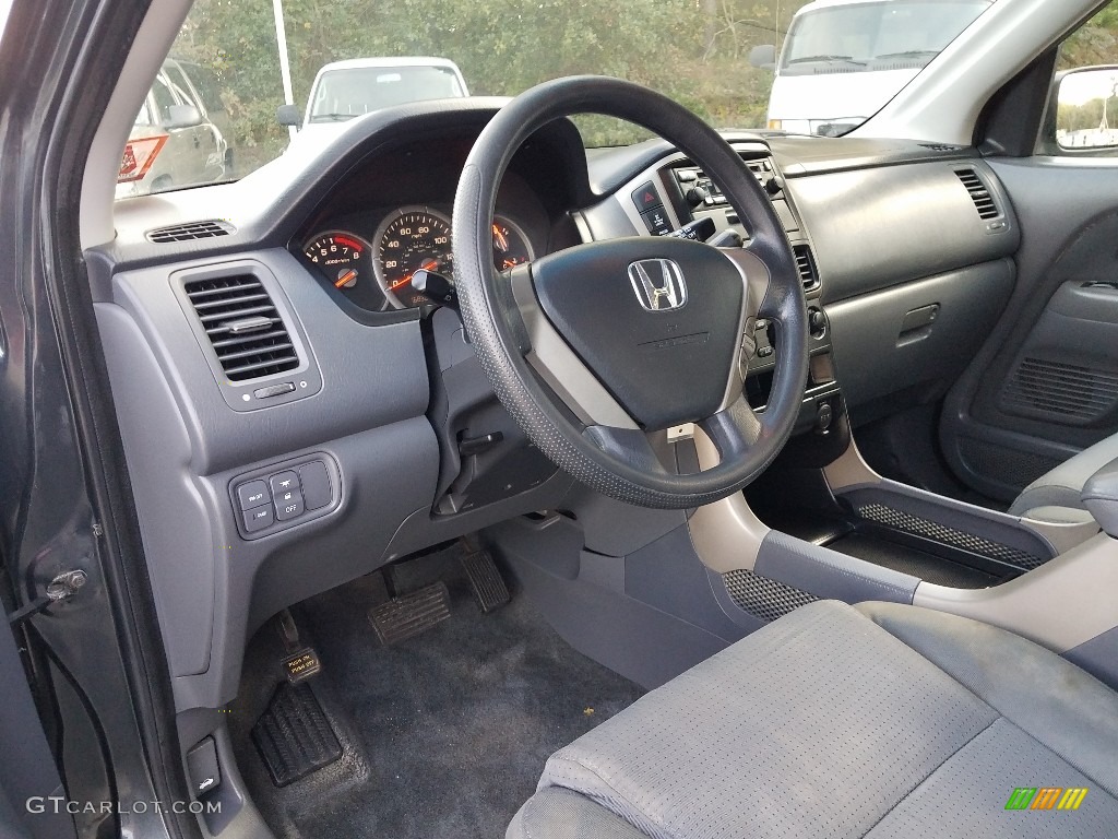 2006 Pilot LX 4WD - Steel Blue Metallic / Gray photo #9