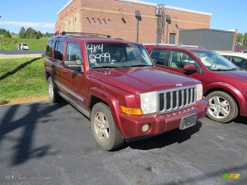 2007 Commander Limited 4x4 - Red Rock Pearl / Dark Slate Gray/Light Graystone photo #4