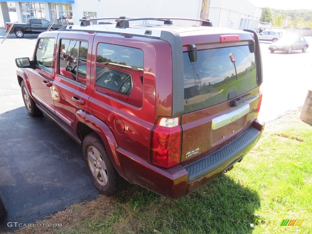 2007 Commander Limited 4x4 - Red Rock Pearl / Dark Slate Gray/Light Graystone photo #9
