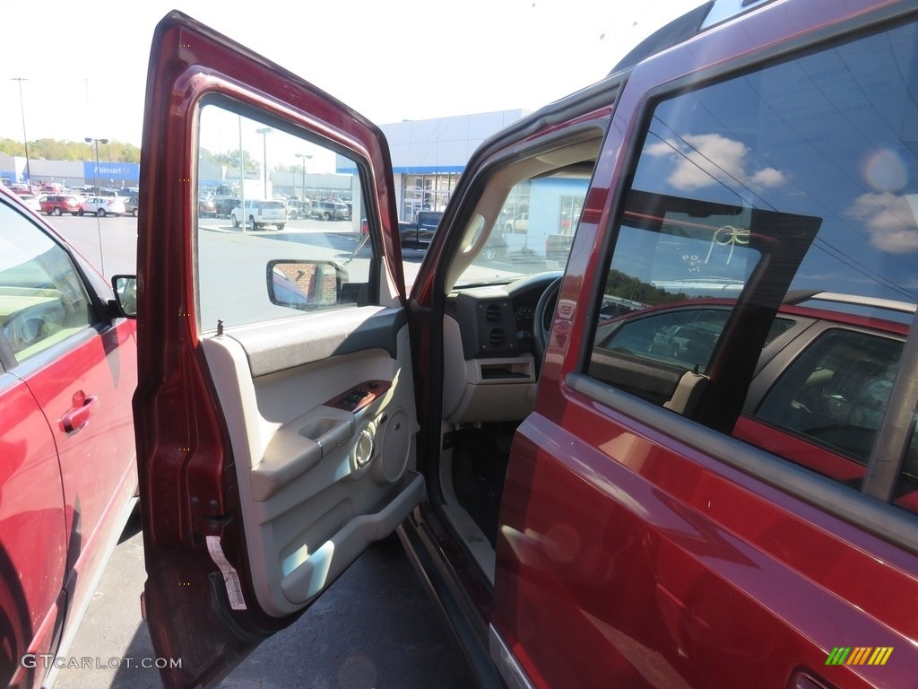 2007 Commander Limited 4x4 - Red Rock Pearl / Dark Slate Gray/Light Graystone photo #13