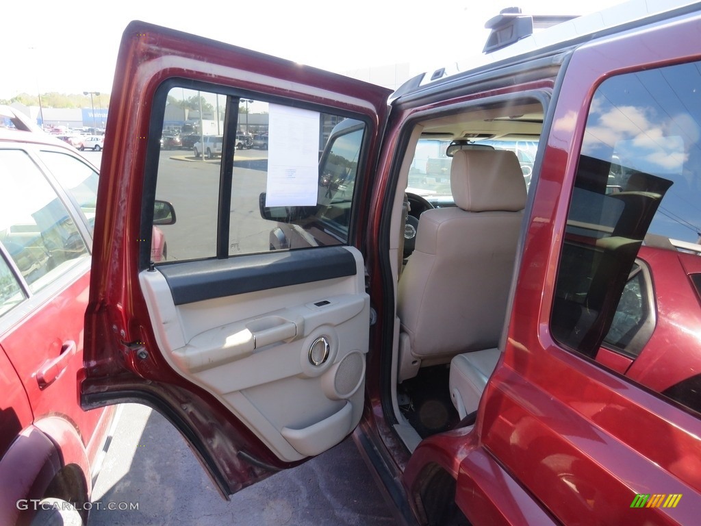 2007 Commander Limited 4x4 - Red Rock Pearl / Dark Slate Gray/Light Graystone photo #18