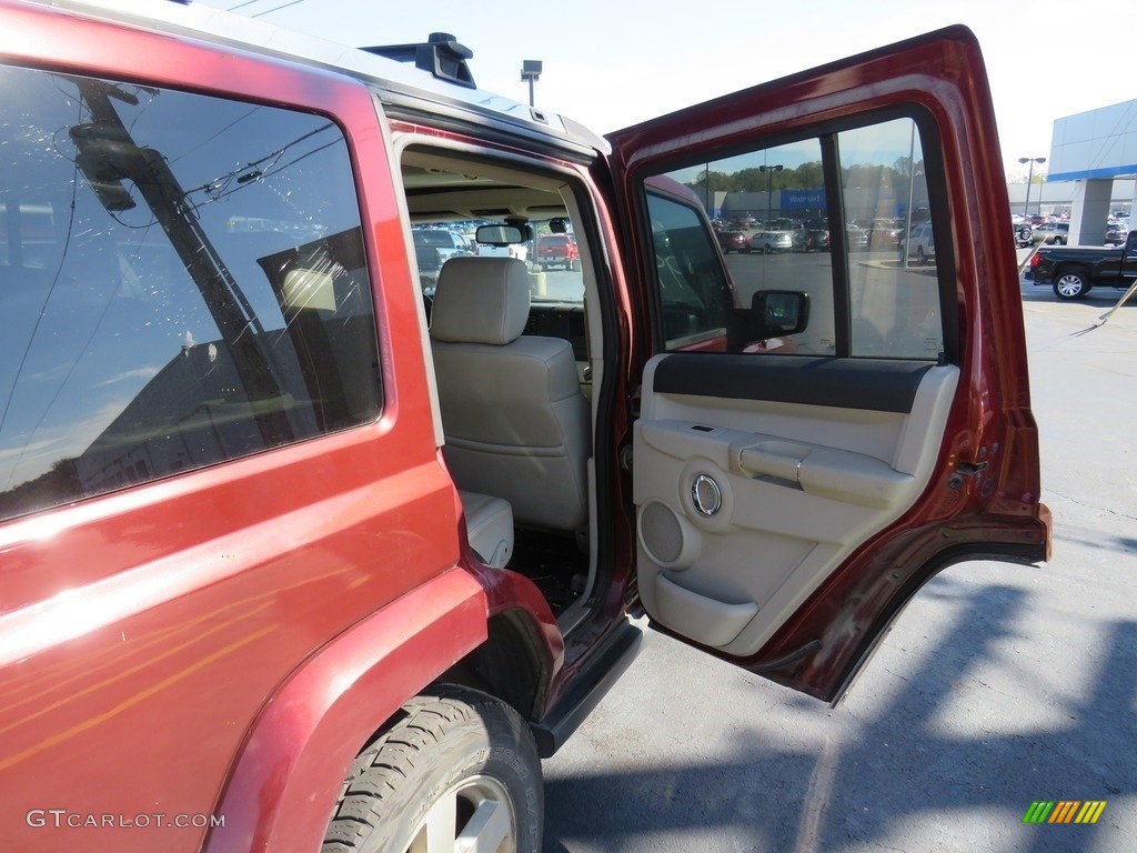 2007 Commander Limited 4x4 - Red Rock Pearl / Dark Slate Gray/Light Graystone photo #20