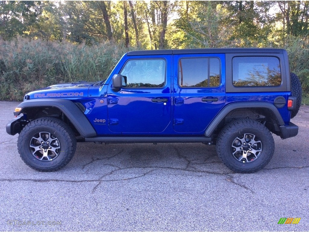 Ocean Blue Metallic 2018 Jeep Wrangler Unlimited Rubicon 4x4 Exterior Photo #129822235