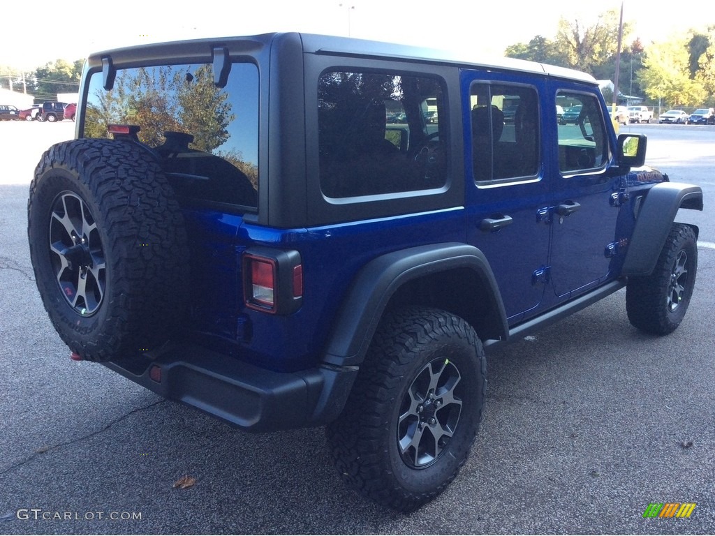 2018 Wrangler Unlimited Rubicon 4x4 - Ocean Blue Metallic / Black photo #6