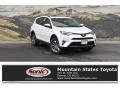 2018 Super White Toyota RAV4 XLE AWD Hybrid  photo #1