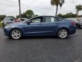 2018 Blue Metallic Ford Fusion SE  photo #2
