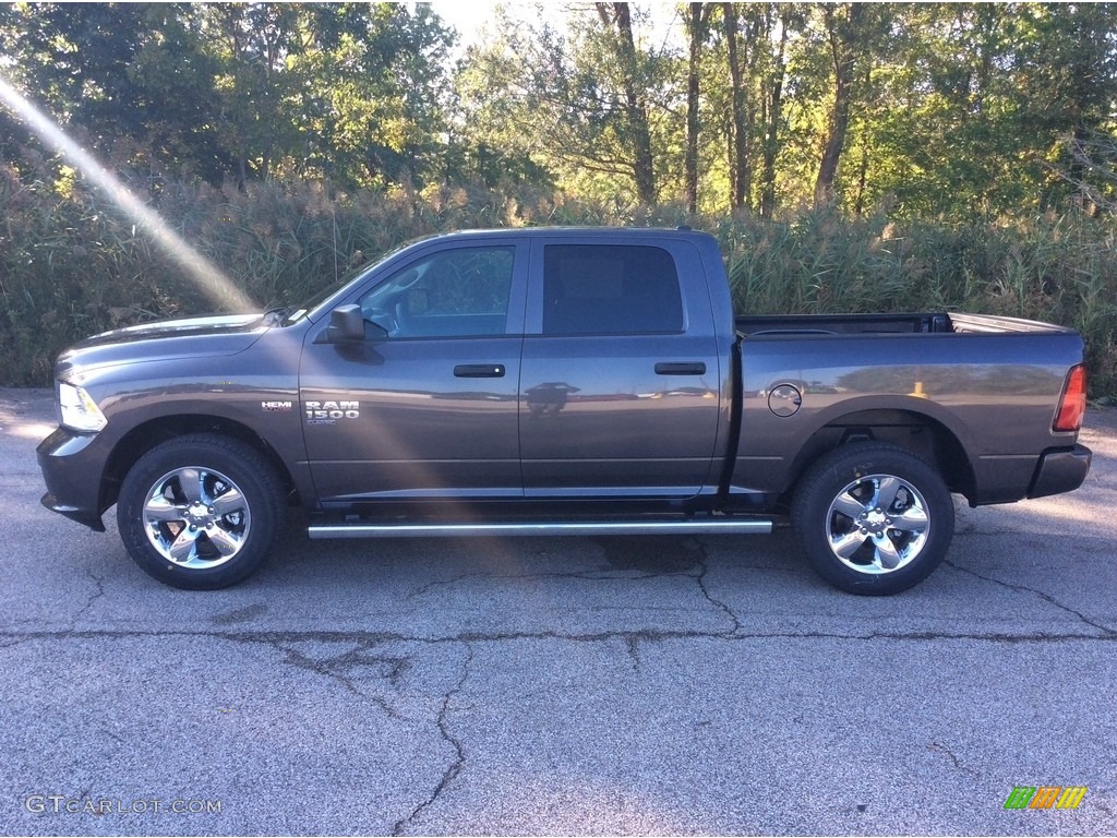 2019 1500 Classic Express Crew Cab 4x4 - Granite Crystal Metallic / Black/Diesel Gray photo #3