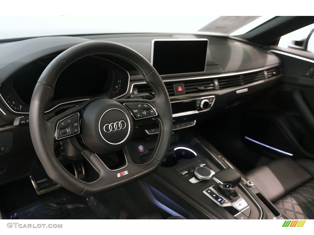 2018 Audi S5 Premium Plus Sportback Black Dashboard Photo #129824773