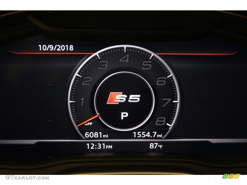 2018 Audi S5 Premium Plus Sportback Gauges Photo #129824851