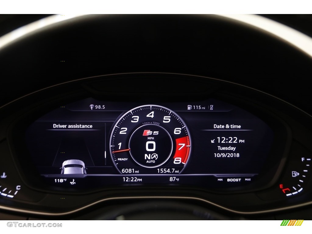 2018 Audi S5 Premium Plus Sportback Gauges Photos