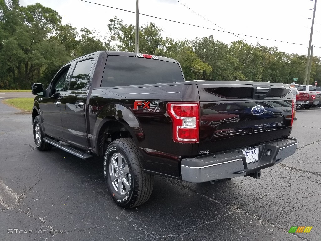 2018 F150 XLT SuperCrew 4x4 - Magma Red / Earth Gray photo #3