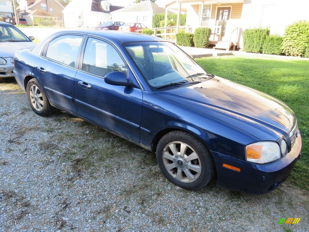 2004 Optima LX V6 - Imperial Blue / Gray photo #3