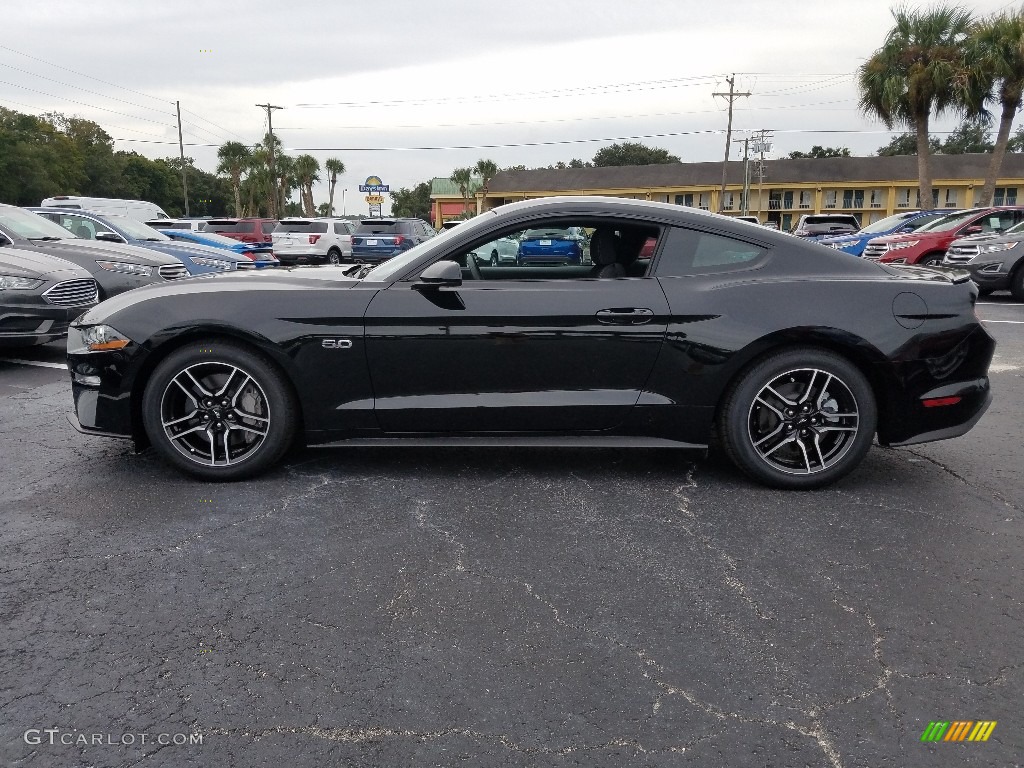 Shadow Black 2018 Ford Mustang GT Fastback Exterior Photo #129826387