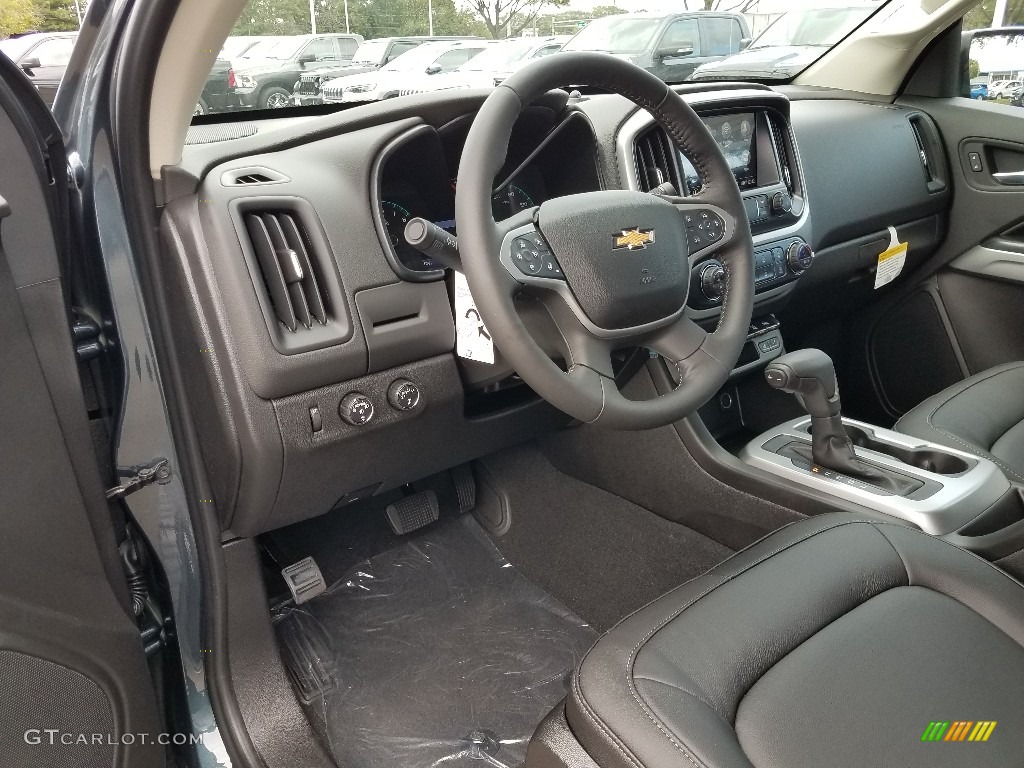 Jet Black Interior 2019 Chevrolet Colorado LT Crew Cab 4x4 Photo #129827455