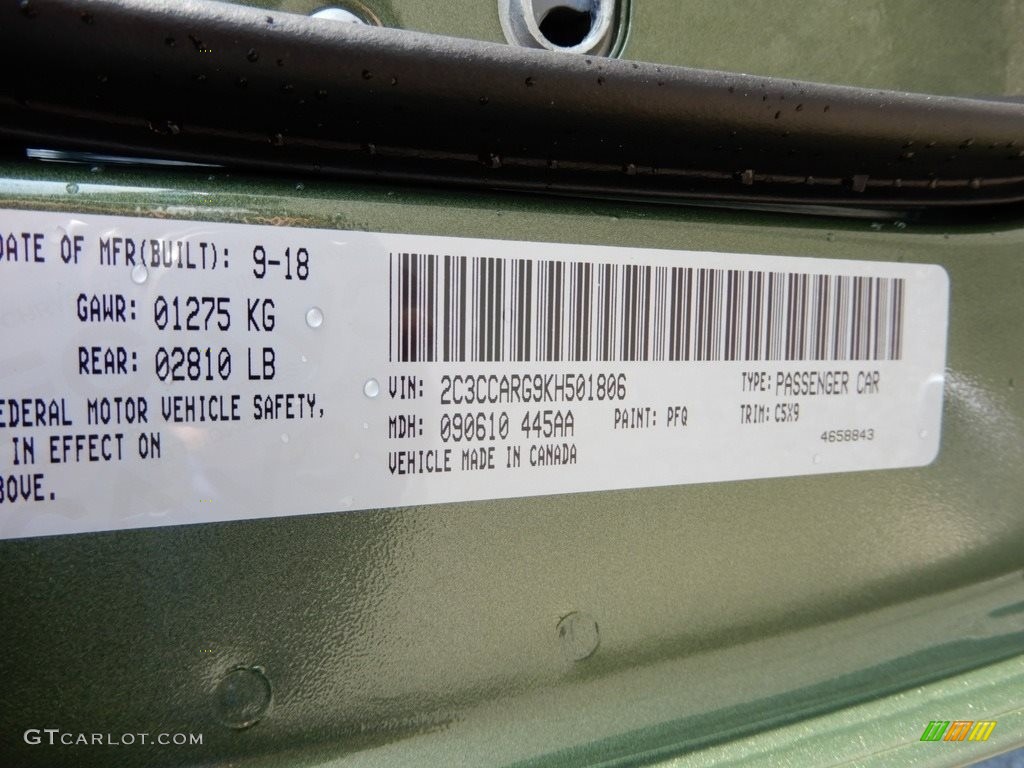 Green Metallic 2019 Chrysler 300 Touring AWD Exterior Photo #129829534