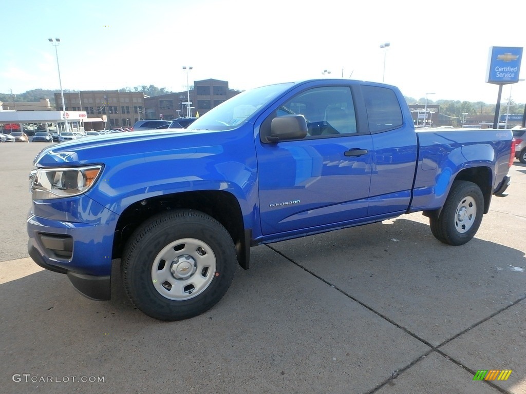Kinetic Blue Metallic 2019 Chevrolet Colorado WT Extended Cab 4x4 Exterior Photo #129829570