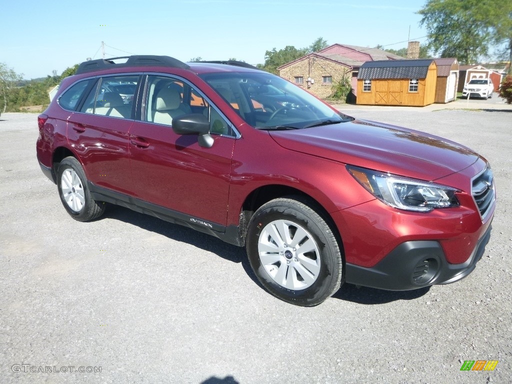 2019 Outback 2.5i - Crimson Red Pearl / Warm Ivory photo #1