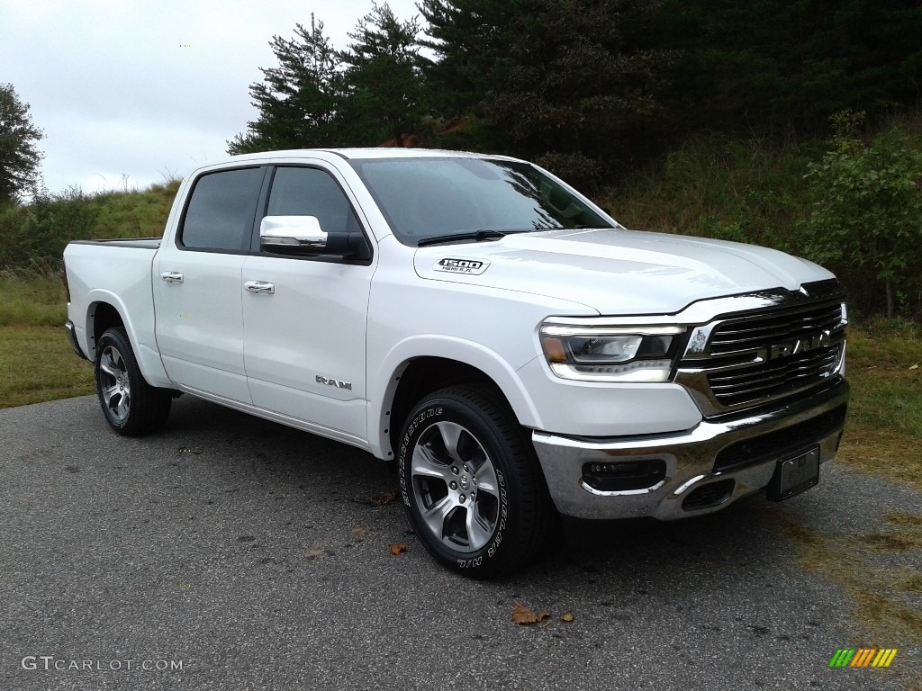 Ivory Tri–Coat 2019 Ram 1500 Laramie Crew Cab 4x4 Exterior Photo #129831727