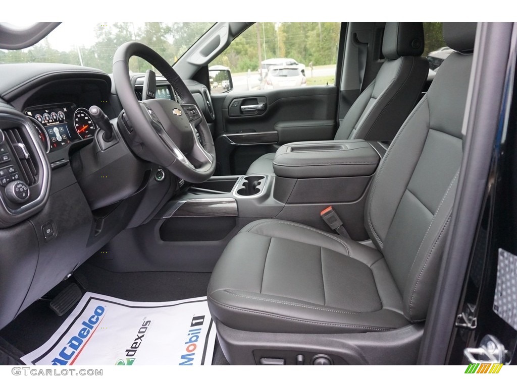 Jet Black Interior 2019 Chevrolet Silverado 1500 LTZ Crew Cab 4WD Photo #129832405