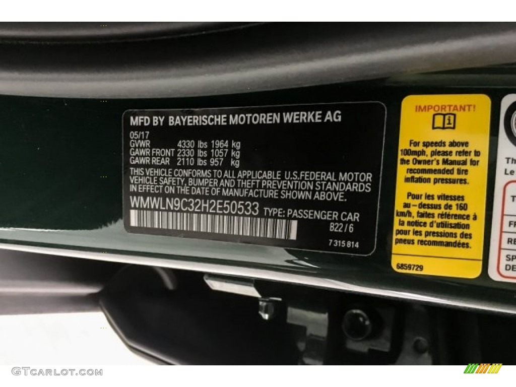 2017 Clubman Cooper S - British Racing Green II Metallic / Carbon Black photo #21