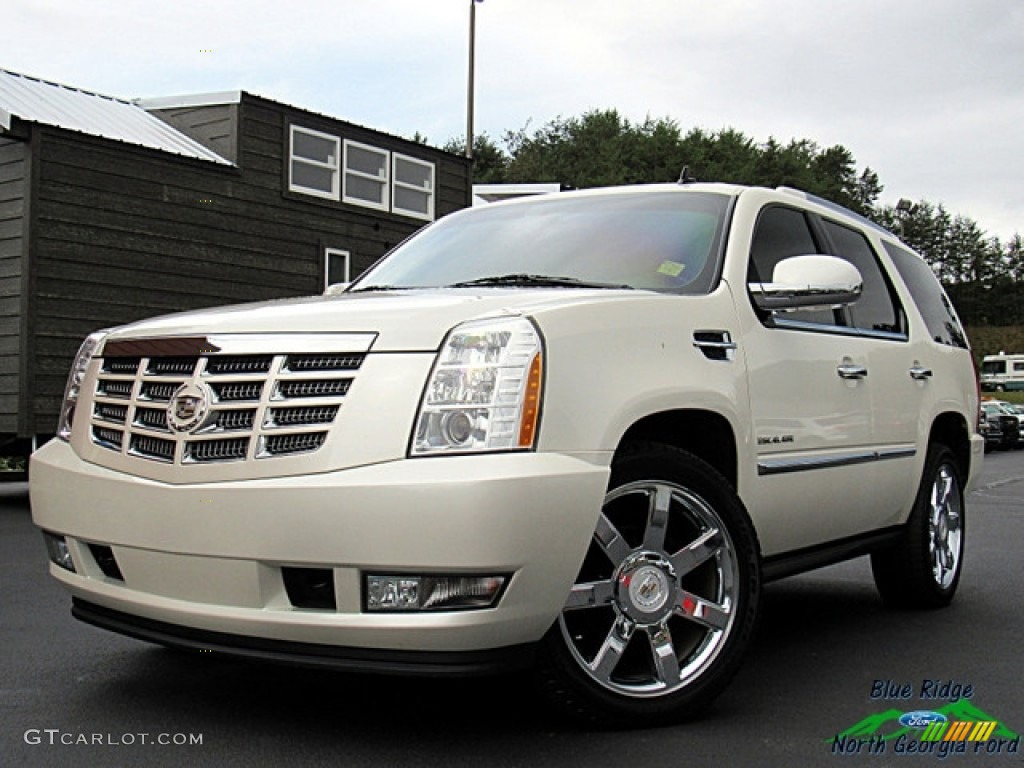 2011 Escalade Premium AWD - White Diamond Tricoat / Cashmere/Cocoa photo #1