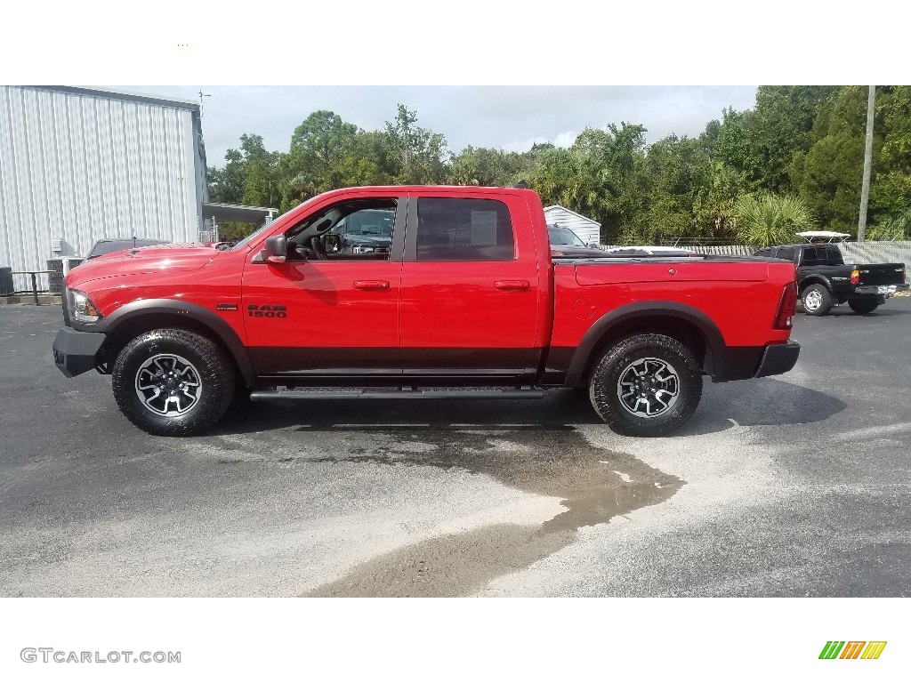 2017 1500 Rebel Crew Cab 4x4 - Flame Red / Rebel Theme Red/Black photo #2