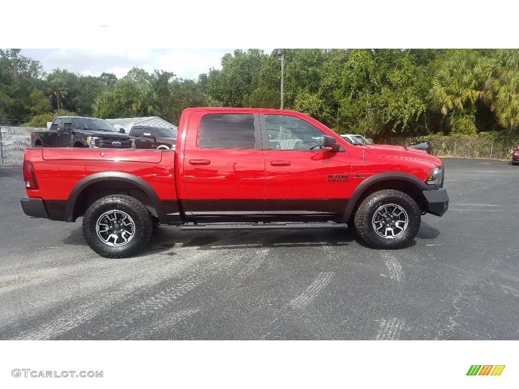 2017 1500 Rebel Crew Cab 4x4 - Flame Red / Rebel Theme Red/Black photo #6