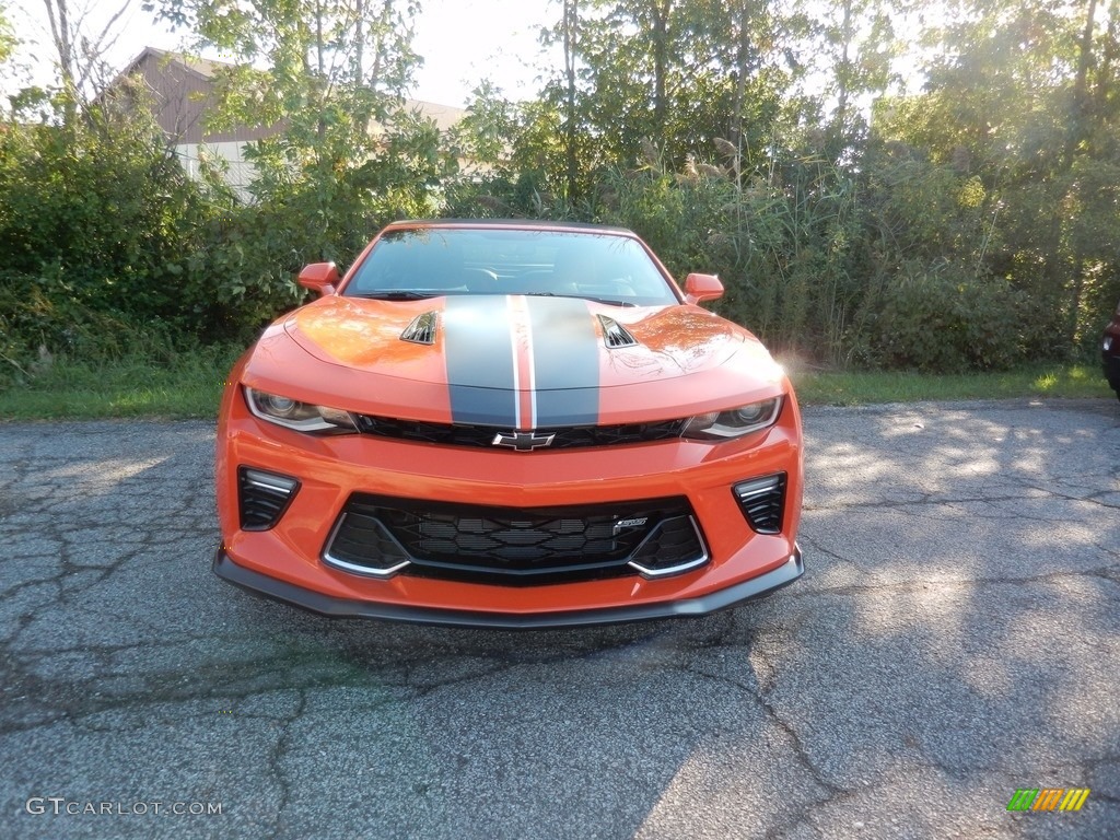2018 Camaro SS Convertible Hot Wheels Package - Crush (Orange) / Jet Black photo #2
