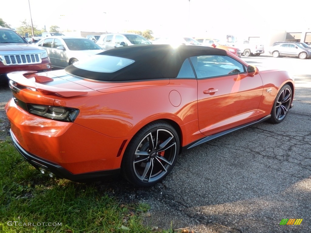 2018 Camaro SS Convertible Hot Wheels Package - Crush (Orange) / Jet Black photo #4
