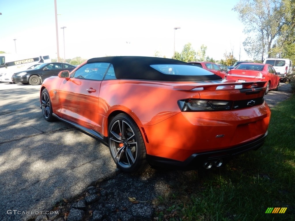 2018 Camaro SS Convertible Hot Wheels Package - Crush (Orange) / Jet Black photo #5