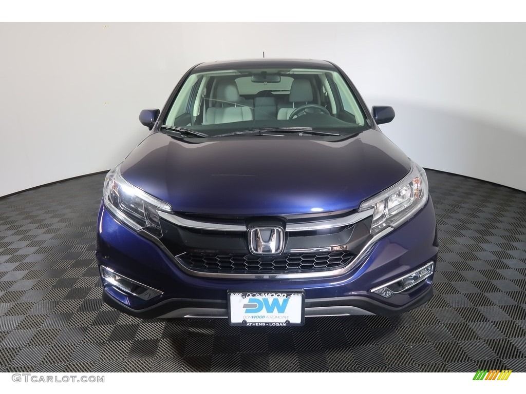 2016 CR-V EX AWD - Obsidian Blue Pearl / Black photo #8