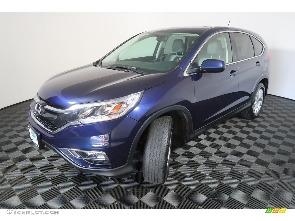 2016 CR-V EX AWD - Obsidian Blue Pearl / Black photo #9