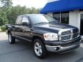 2007 Brilliant Black Crystal Pearl Dodge Ram 1500 SLT Quad Cab  photo #3