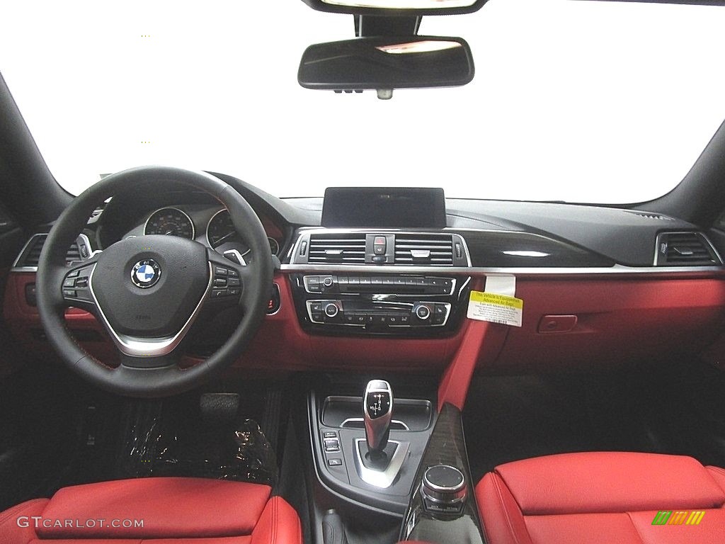 2019 BMW 4 Series 430i xDrive Coupe Coral Red Dashboard Photo #129835678