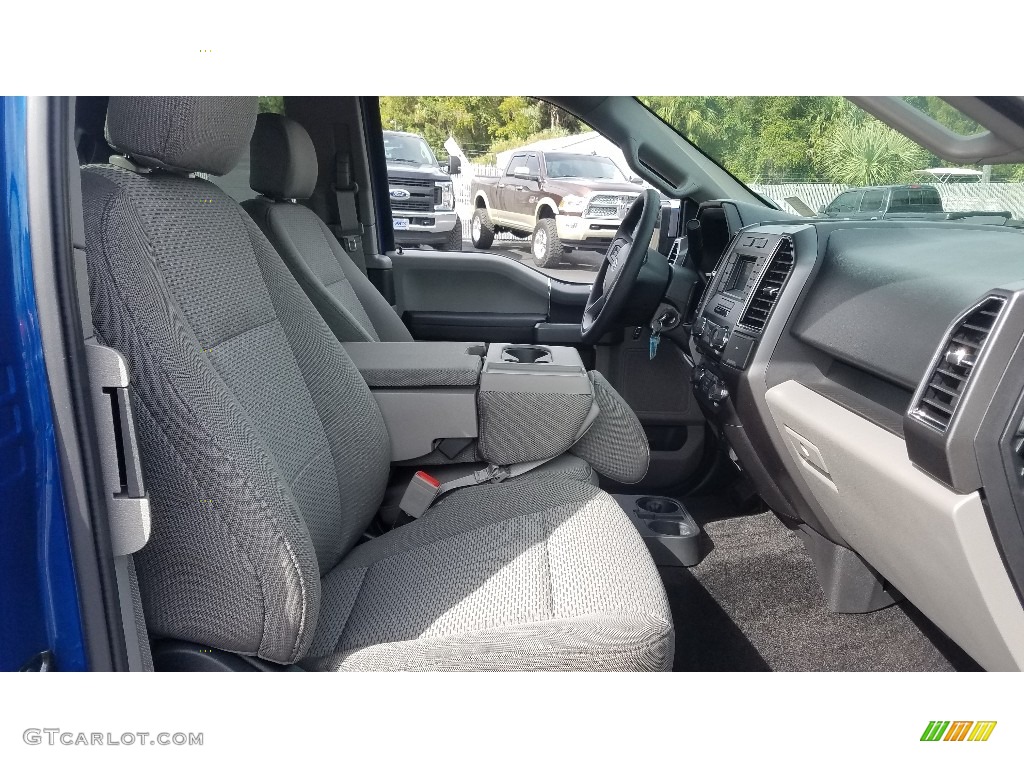 2018 F150 XLT SuperCab - Lightning Blue / Earth Gray photo #9