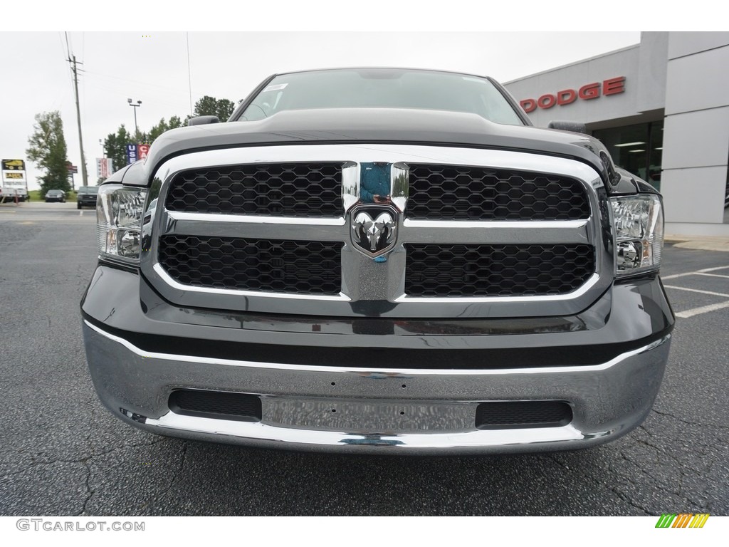 2019 1500 Classic Tradesman Quad Cab - Brilliant Black Crystal Pearl / Black/Diesel Gray photo #2