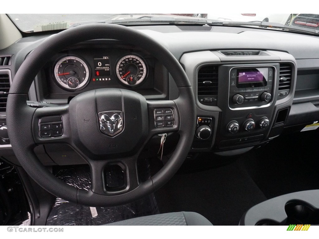 2019 1500 Classic Tradesman Quad Cab - Brilliant Black Crystal Pearl / Black/Diesel Gray photo #5