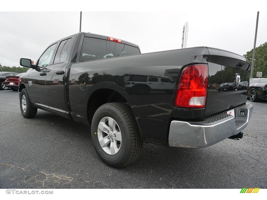 2019 1500 Classic Tradesman Quad Cab - Brilliant Black Crystal Pearl / Black/Diesel Gray photo #13
