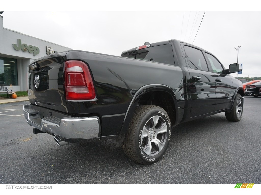 2019 1500 Laramie Crew Cab - Diamond Black Crystal Pearl / Black photo #11