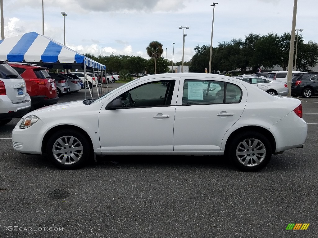 2009 Cobalt LS Sedan - Summit White / Gray photo #2
