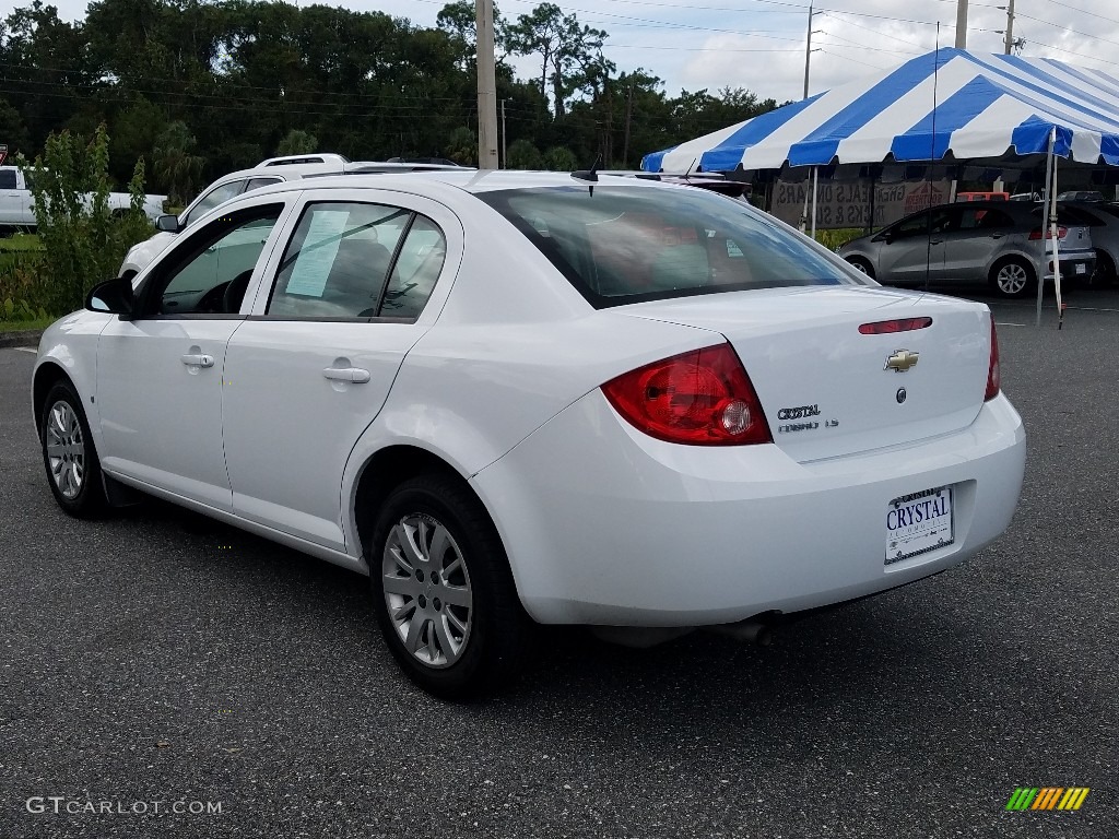 2009 Cobalt LS Sedan - Summit White / Gray photo #3