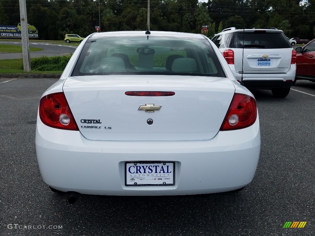 2009 Cobalt LS Sedan - Summit White / Gray photo #4