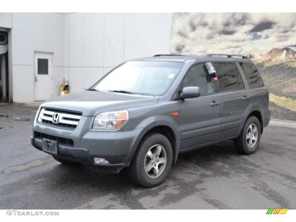 2008 Pilot EX-L 4WD - Nimbus Gray Metallic / Gray photo #2