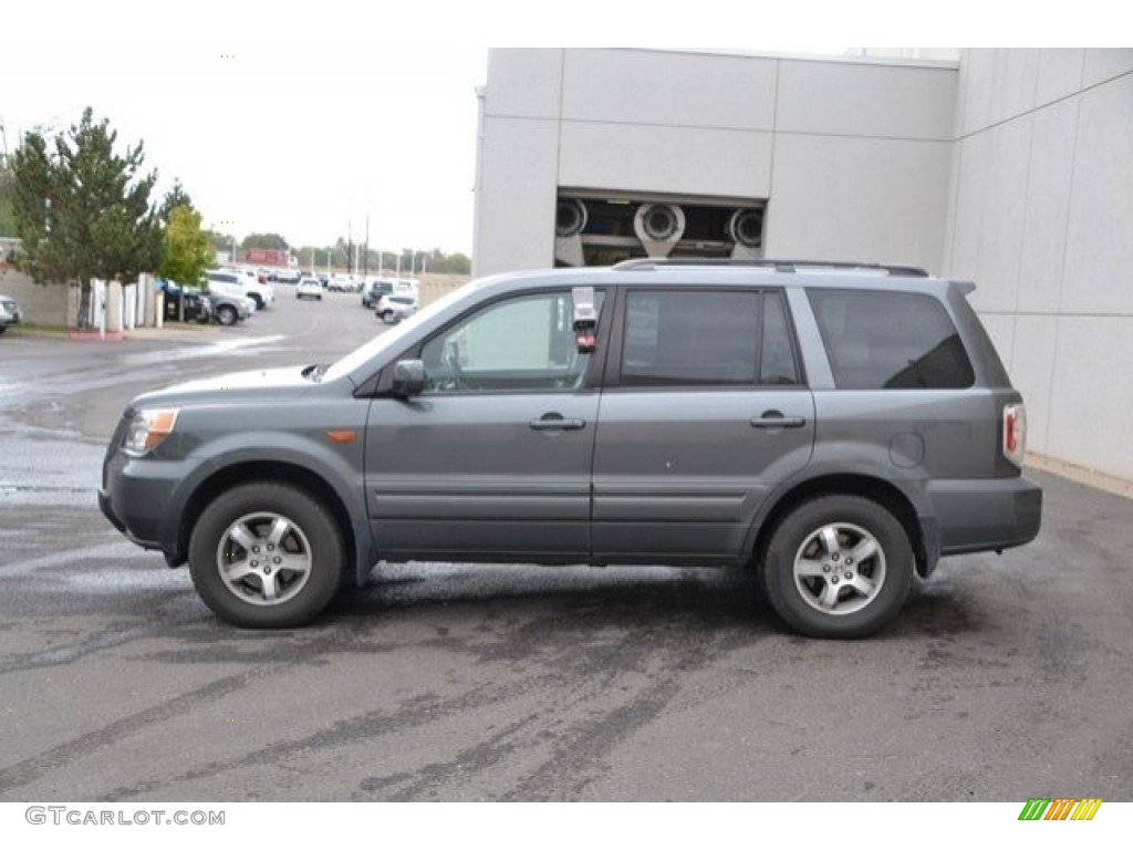 2008 Pilot EX-L 4WD - Nimbus Gray Metallic / Gray photo #3