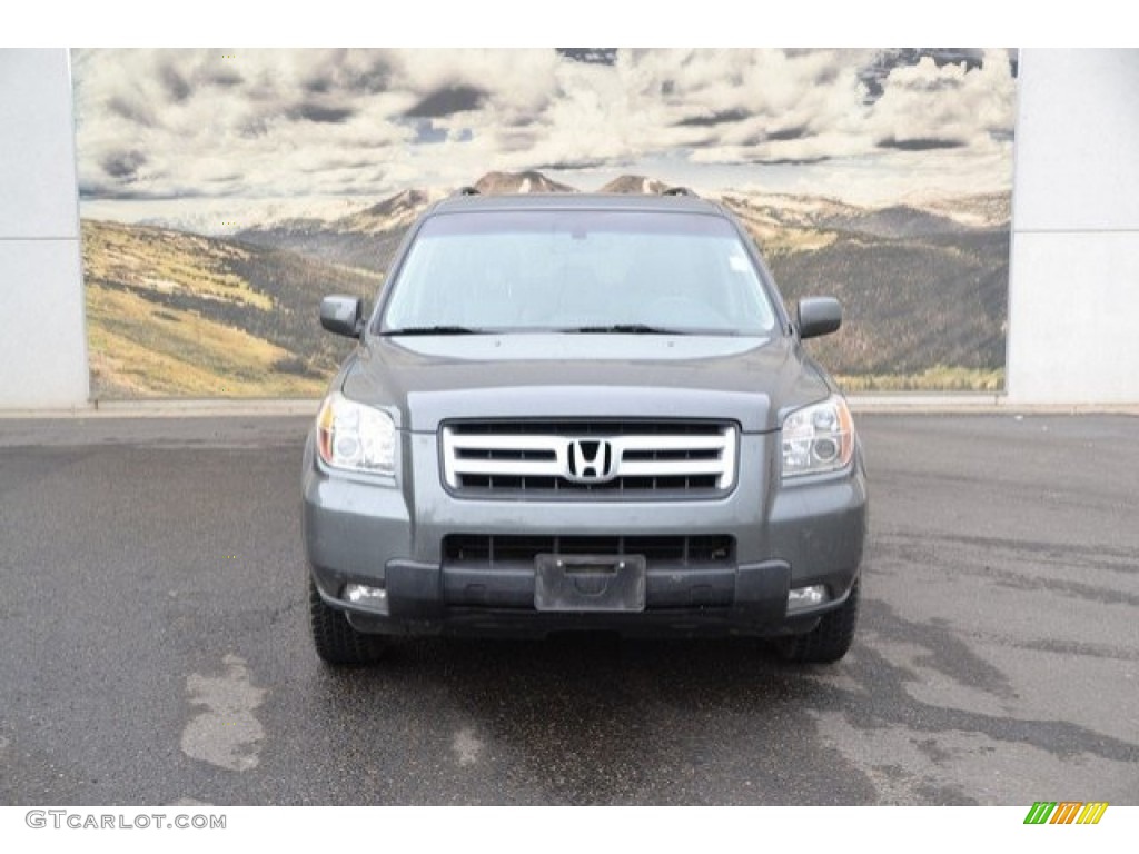 2008 Pilot EX-L 4WD - Nimbus Gray Metallic / Gray photo #8