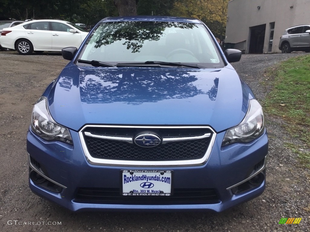 2016 Impreza 2.0i 4-door - Quartz Blue Pearl / Black photo #2