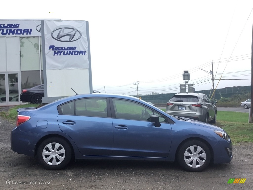 2016 Impreza 2.0i 4-door - Quartz Blue Pearl / Black photo #3