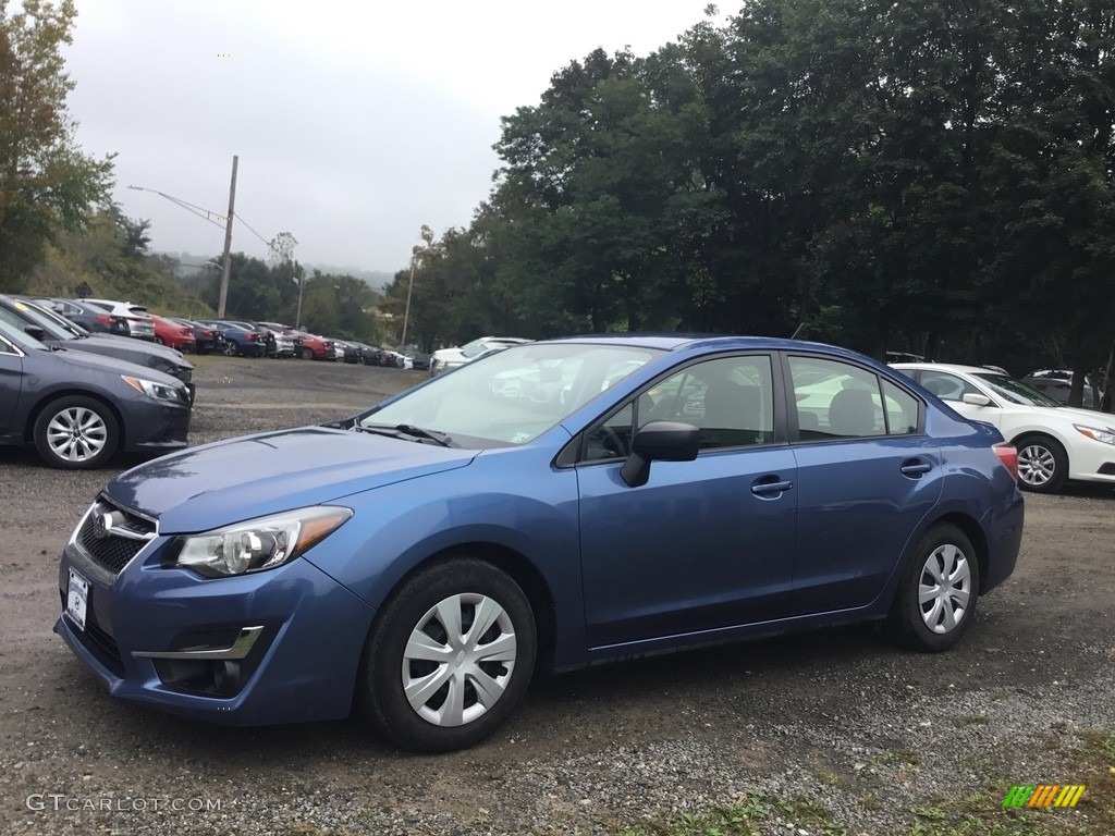 2016 Impreza 2.0i 4-door - Quartz Blue Pearl / Black photo #7
